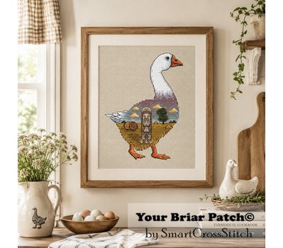 Goose Dazhbog cross stitch pattern