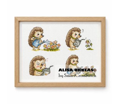 Hedgehog's mistake cross stitch Hedgehog's mistake cross stitch