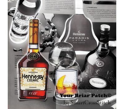 Hennessy Cognac cross stitch