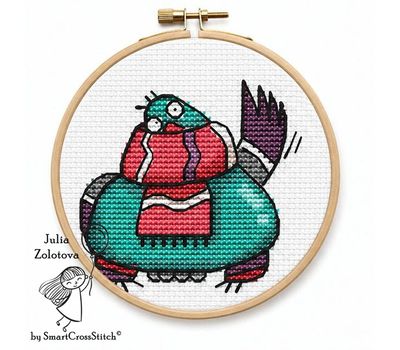 Hi Bird cross stitch
