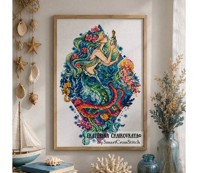 The Little Mermaid cross stitch pattern