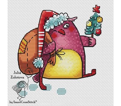 Happy New Year Owl cross stitch