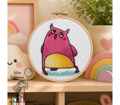 Oops Owl cross stitch pattern