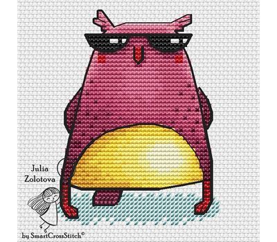 Owl in Style cross stitch