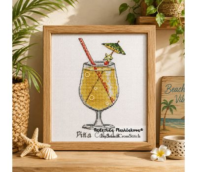 Pina Colada cross stitch pattern