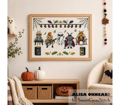 Rock Beetles cross stitch pattern