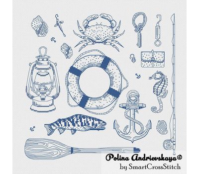 Sea Sketch cross stitch