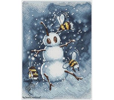 Snow Bumblebee cross stitch