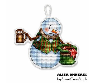 Snowman 2 cross stitch pattern