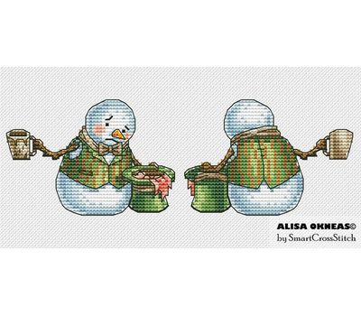 Snowman #2 Toy cross stitch