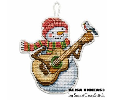 Snowman 3 cross stitch pattern