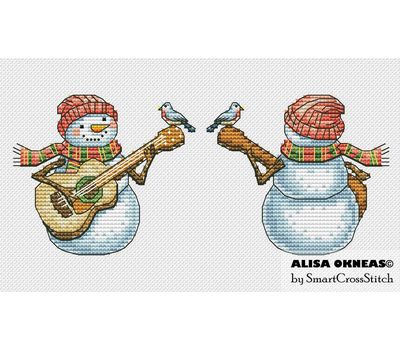 Snowman #3 Toy cross stitch