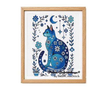 Spring Cat cross stitch