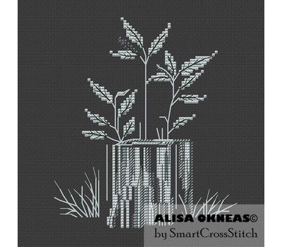 Stump cross stitch