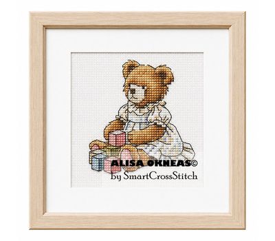 Teddy Bear Girl 2 cross stitch
