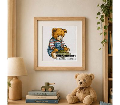 Teddy Bear Boy 2 cross stitch pattern