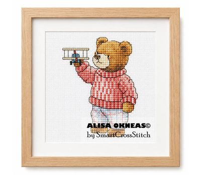 Teddy Bear Boy 1 cross stitch chart