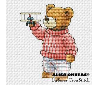 Teddy Bear Boy 1 cross stitch