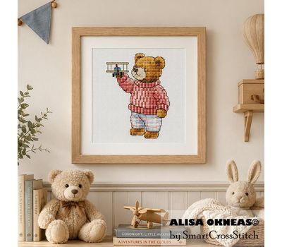 Teddy Bear Boy 1 cross stitch pattern