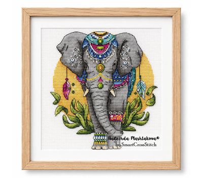The Elephant cross stitch chart