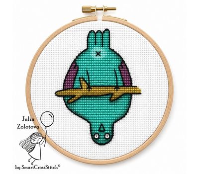 Upside Down Bird cross stitch