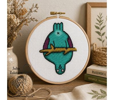 Upside Down Bird cross stitch pattern