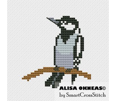 Woodpecker 2 cross stitch chart