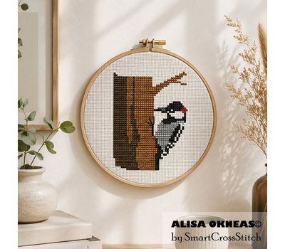 Woodpecker 1 cross stitch pattern