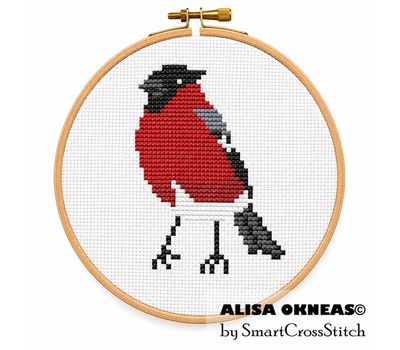 Bullfinch 2 cross stitch chart