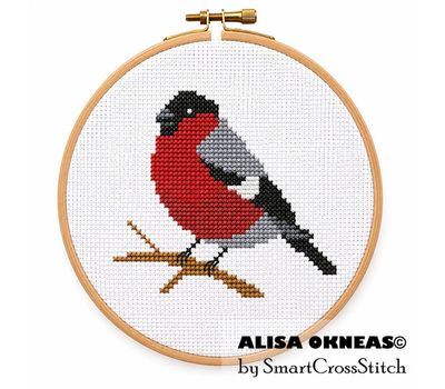 Bullfinch 1 cross stitch chart