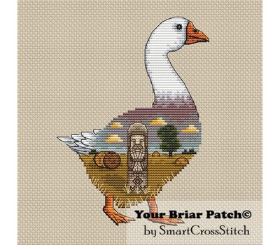 Goose Dazhbog cross stitch chart