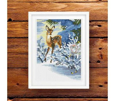Animalistic cross stitch pattern Small Deer}