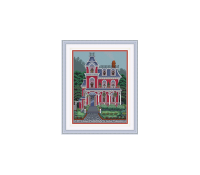 Cross stitch Blooming Home