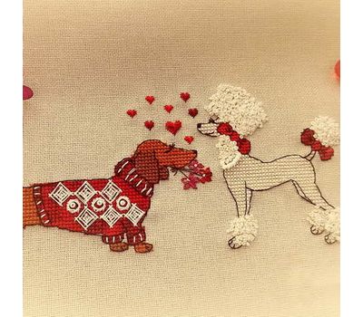 Dogs Cross Stitch pattern Love