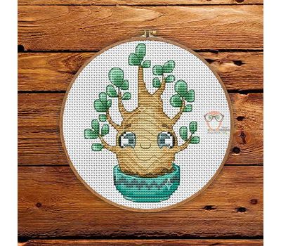 Easy Cross stitch pattern Mini Cactus 2}