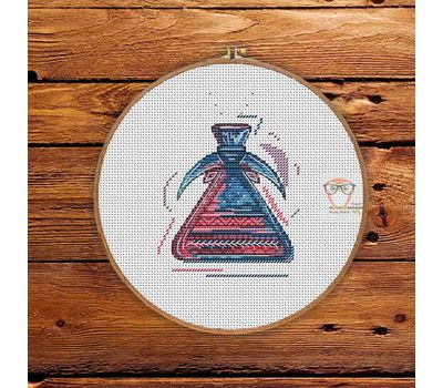 {[en]:Fantasy cross stitch pattern Magic Bottle