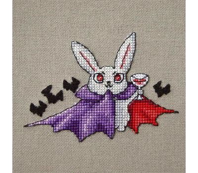 Halloween cross stitch pattern Bunny Dracula}