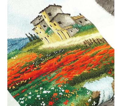 Italy Cross stitch pattern Tuscany Landscape