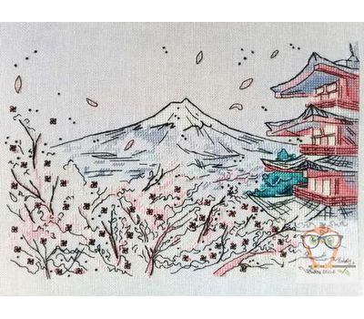 Orient cross stitch pattern Chinese Landscape