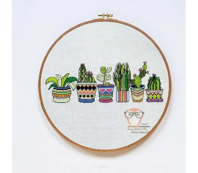 Free Cross Stitch Pattern download Cactuses
