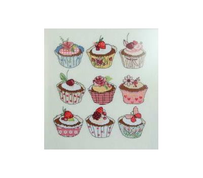 {[en]:Free Cross Stitch chart Cupcakes}