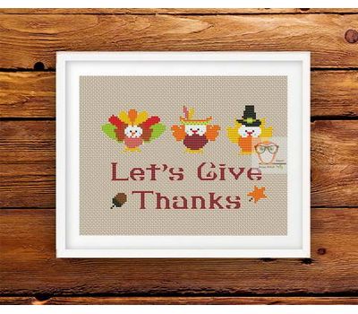 Thanksgiving cross stitch pattern pdf