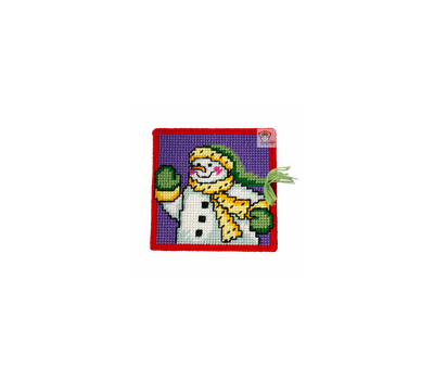 Christmas Snowman 2 plastic canvas tissue box pattern}