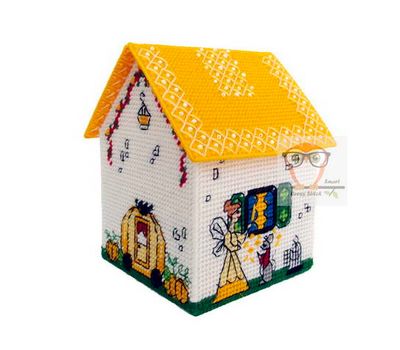 Cinderella plastic canvas house box pattern}