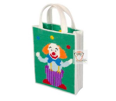 Clown Purse plastic canvas pattern}
