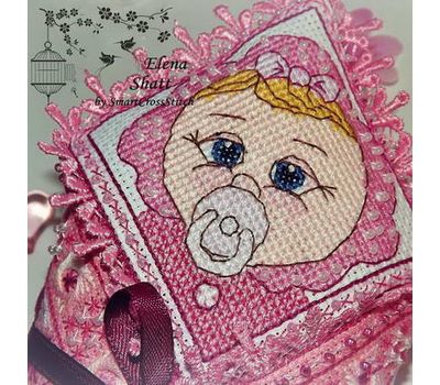 Cross Stitch pattern Baby Toy Little Girl