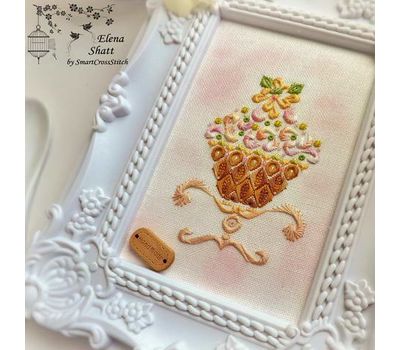 Cake Cross Stitch pattern Vanilla Pistachio