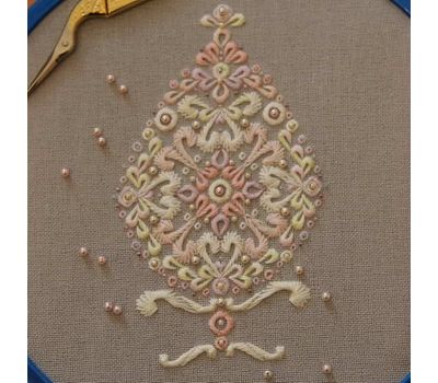 Easter Embroidery pattern Pearl Egg