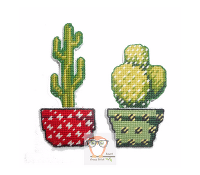 Easy plastic canvas Cactus}