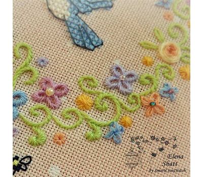 Floral Embroidery pattern Easter chores